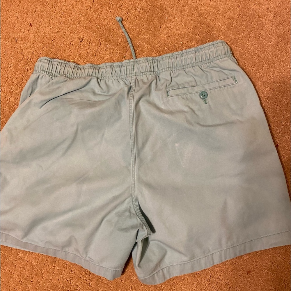 L.L. BEAN Aqua Blue Drawstring Shorts, Size: XL - Picture 2 of 9